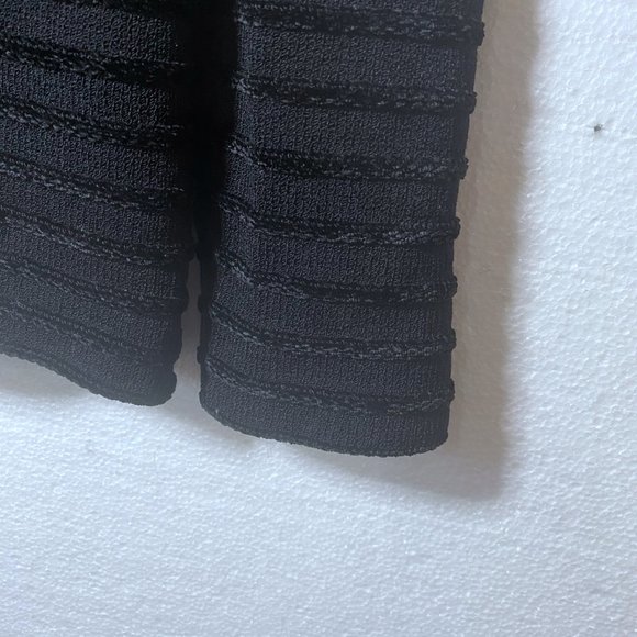 St. John Evening Womens Sz 2 Black Sequin Bling Cardigan Sweater Rhinestone Knit - Picture 10 of 11